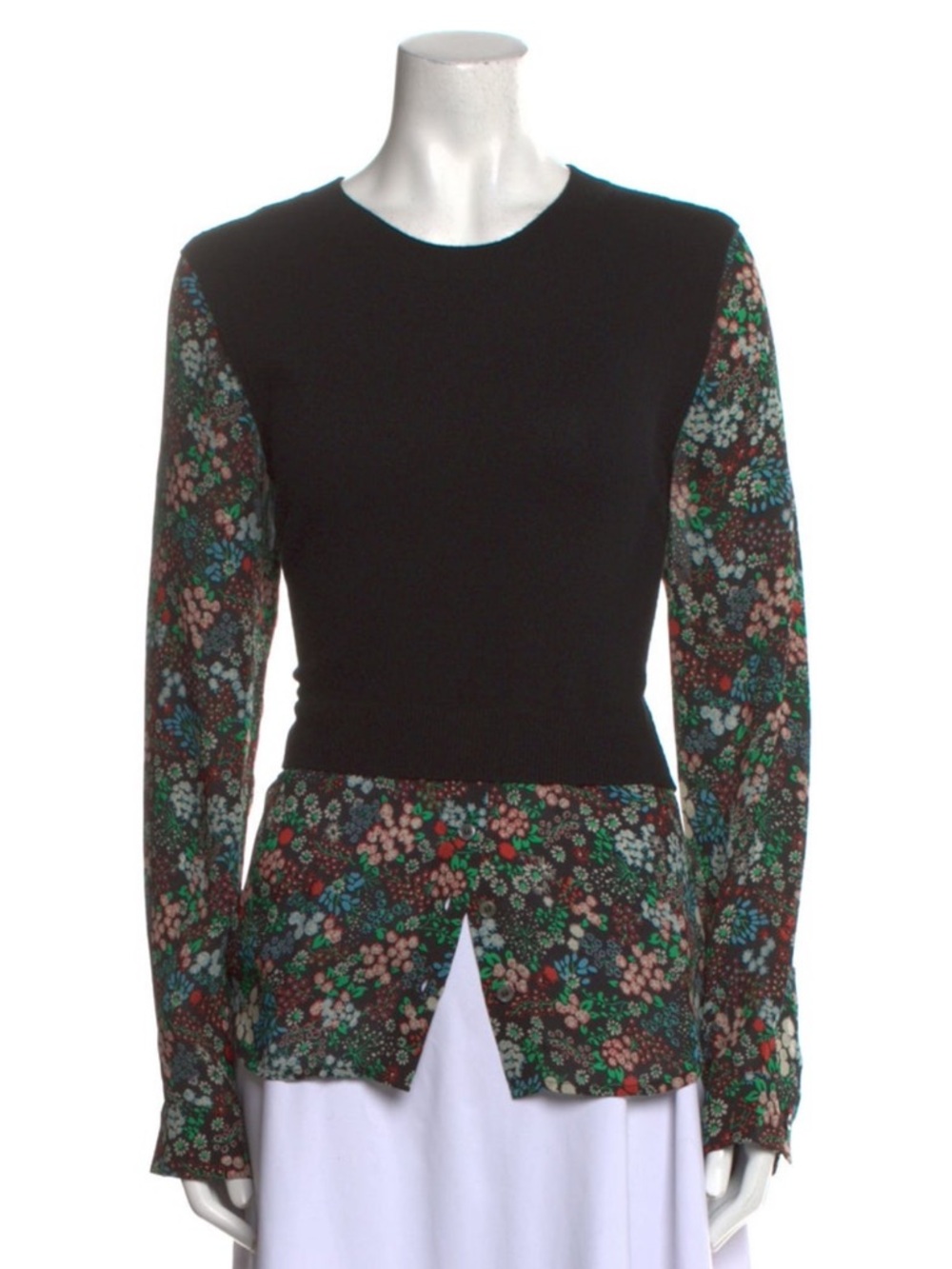Veronica Beard Mellow Mixed-Media Cashmere Sweater ASO Lucy Hale - Picture 2 of 11